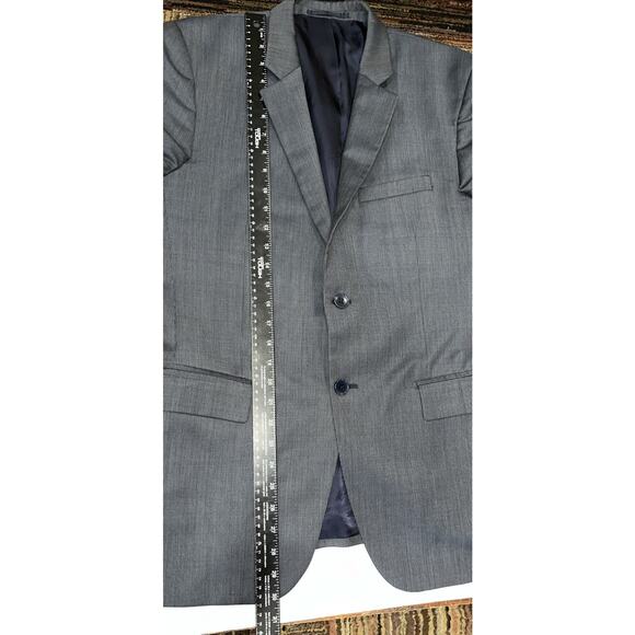 Theory Men’s Navy 2 Button Single Vent Blazer 40R‎ Wool/Poly - Picture 6 of 8